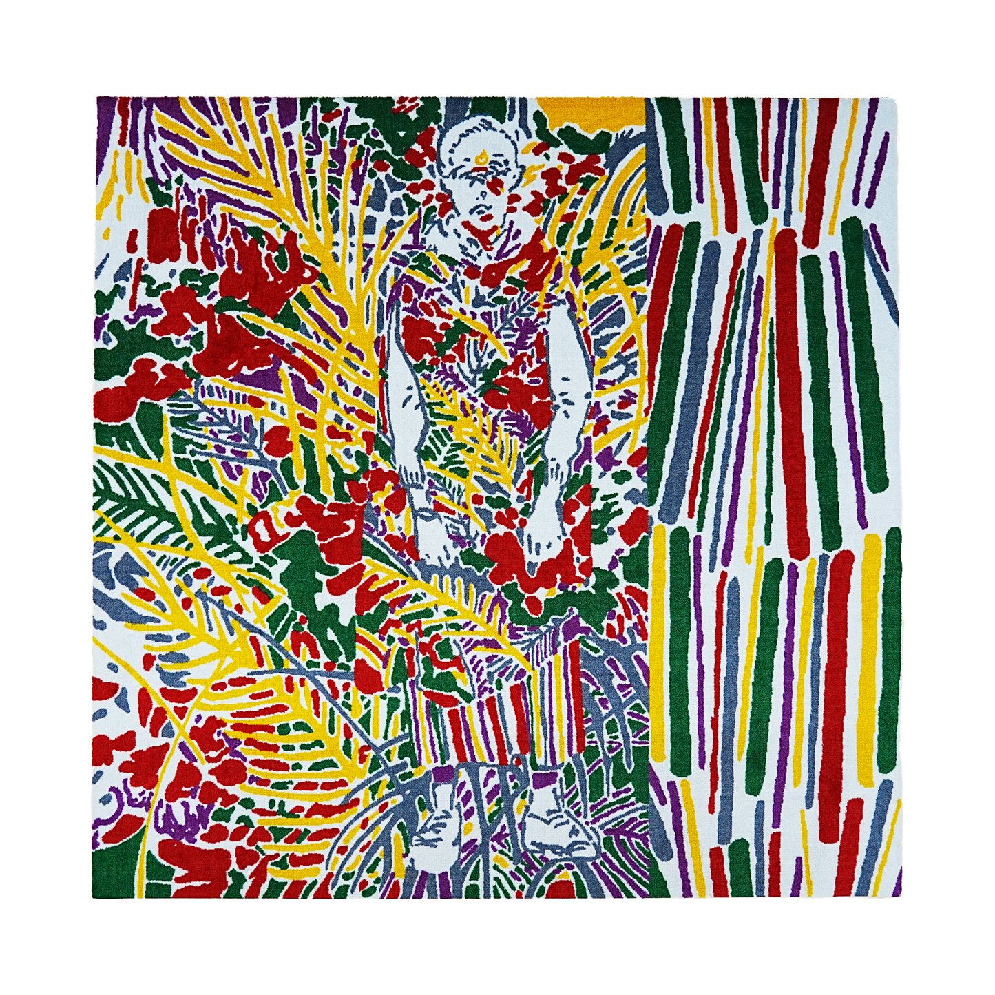 着飾るサルたち01 150x150cm