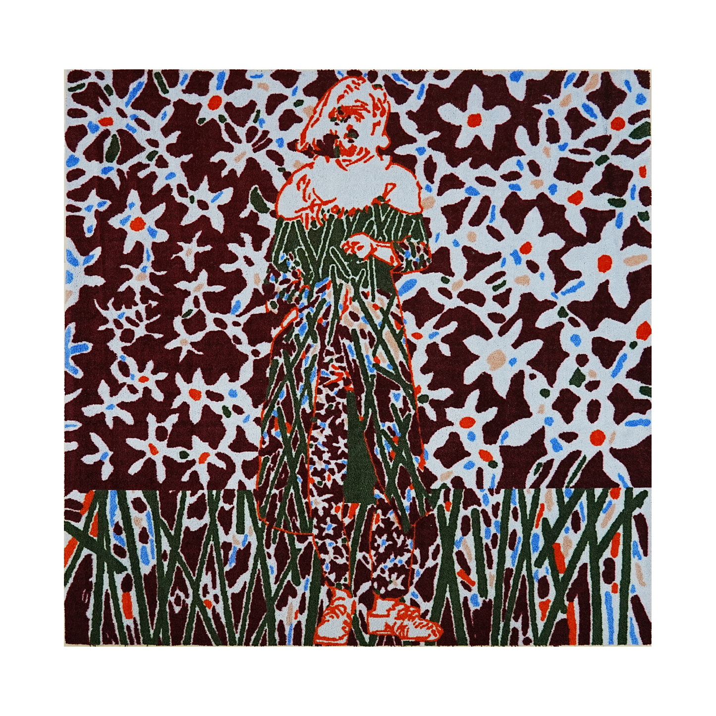 着飾るサルたち04 150x150cm