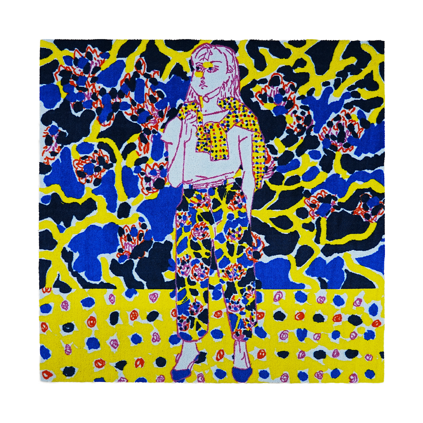 着飾るサルたち10 150x150cm