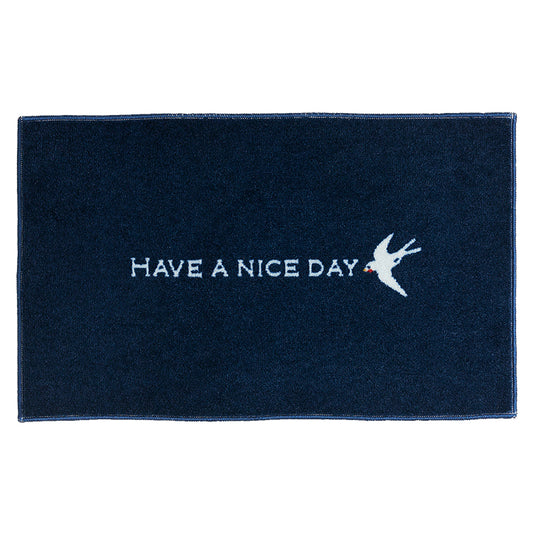 HAVE A NICE DAY navy 45×75cm