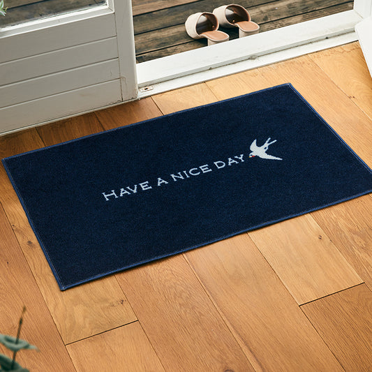 HAVE A NICE DAY navy 45×75cm