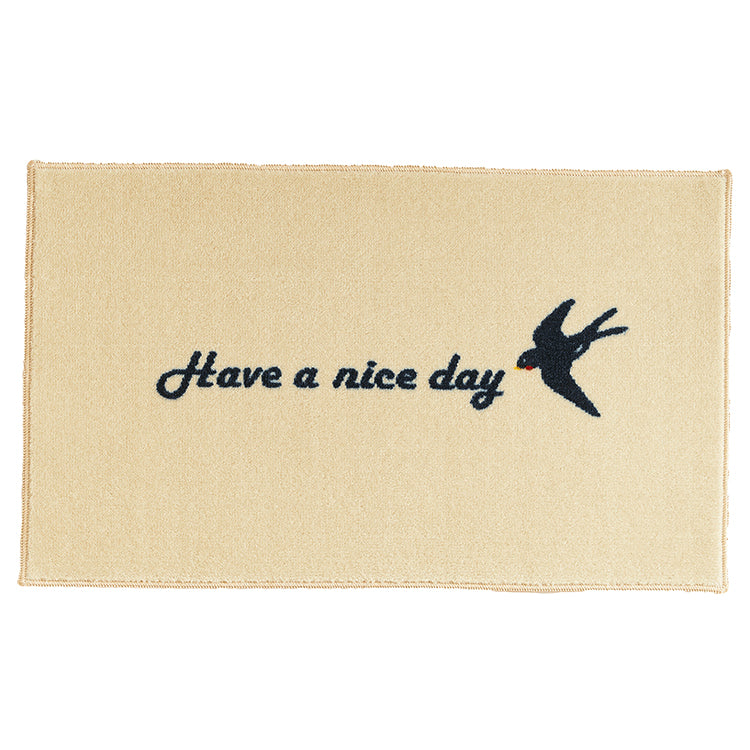 HAVE A NICE DAY ivory 45×75cm